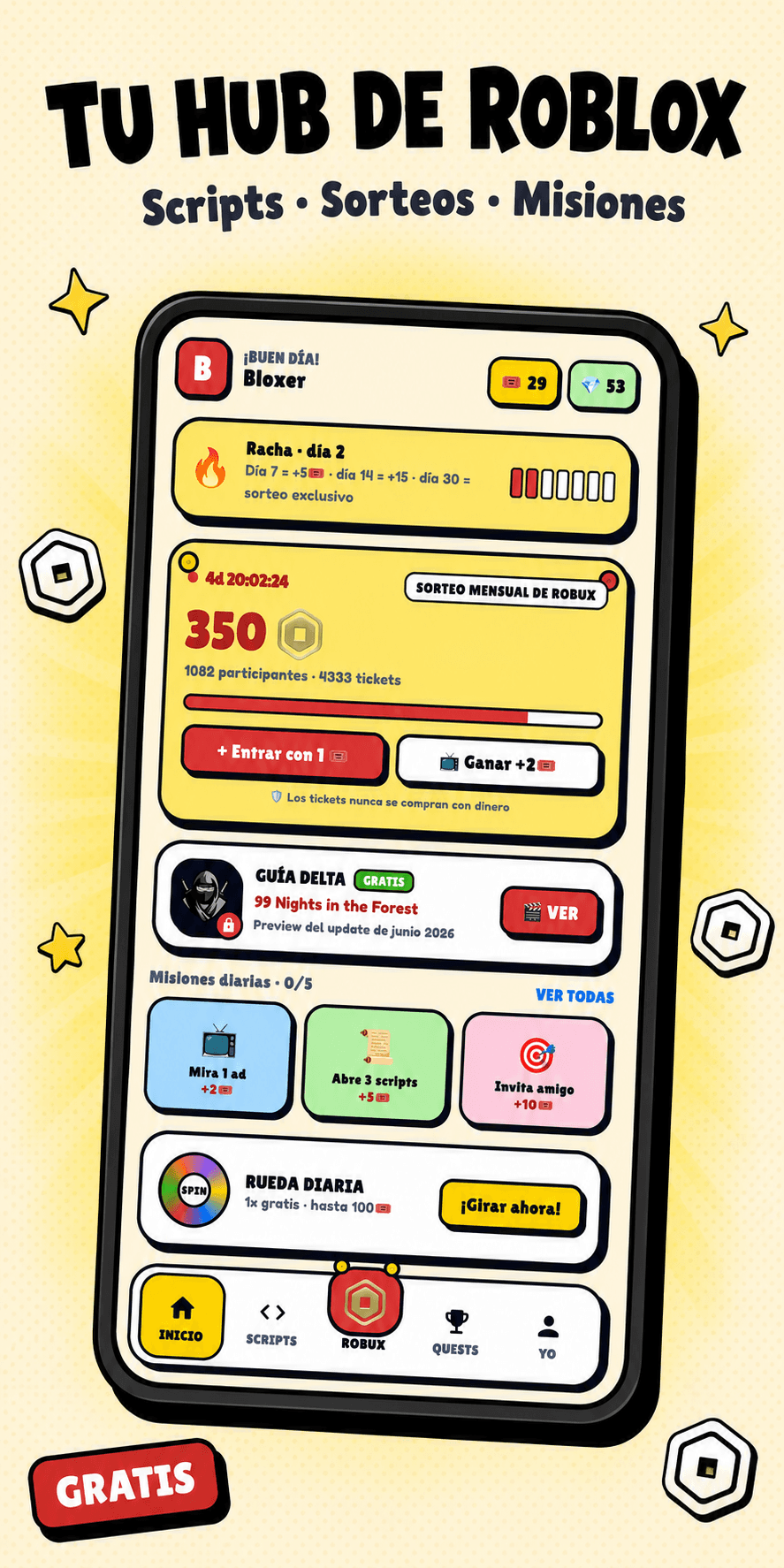 Bublox — app companion de Roblox